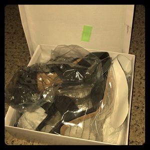 Charcoal suede pointy toe high heels